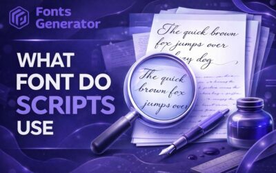 What Font Do Scripts Use? A Practical Guide