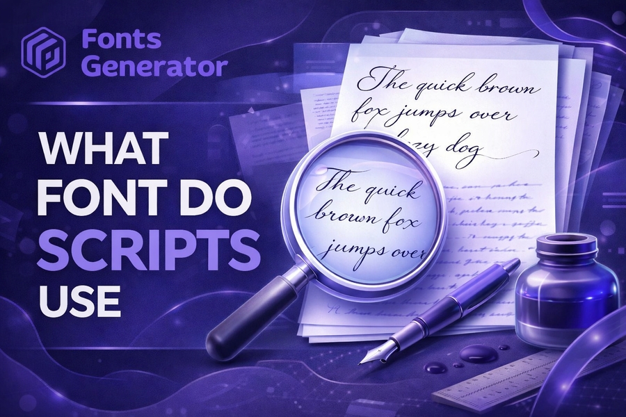 what font do scripts use