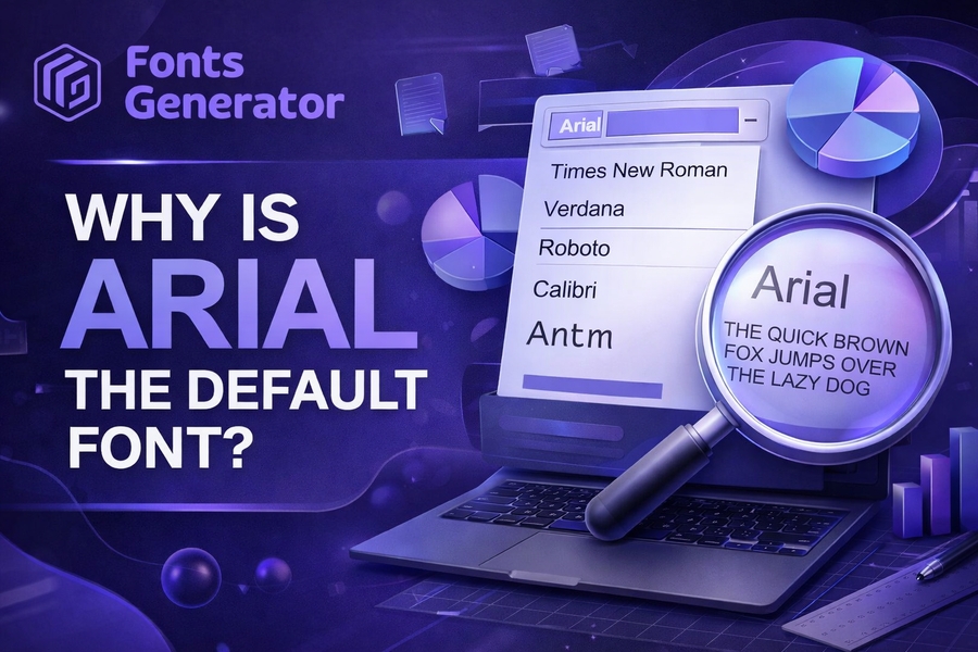 why is arial the default font